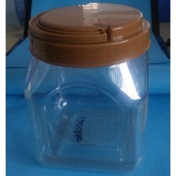 益群120Q100手提塑料方瓶，手提塑料蜂蜜瓶，茶葉瓶瓜子瓶