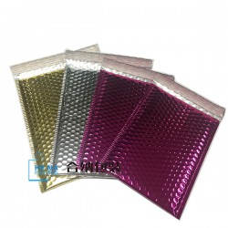 彩色鍍鋁膜氣泡袋供應(yīng)廠家，防震物流包裝袋，國(guó)際物流信封袋訂制