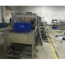 食品膠箱噴淋清洗烘干機（可帶烘干）