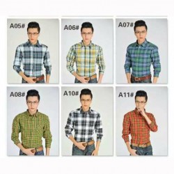 秋冬款全棉磨毛男女格子襯衫哪里好，推*來吧紡織|情侶款全棉襯衫