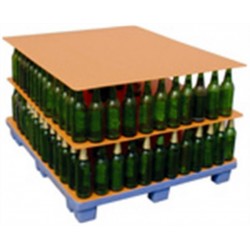 正品百威、雪花酒瓶塑料瓦楞隔板，配合托盤包裝，提高效率