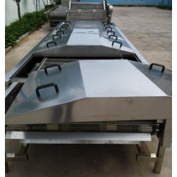 雞爪豬頭肉類(lèi)漂燙蒸煮冷卻流水線(xiàn)