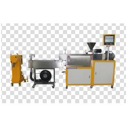 生產(chǎn)現(xiàn)實(shí)驗(yàn)單螺桿擠出造粒機(jī)組 傳動、喂料、冷卻系統(tǒng)整機(jī)組