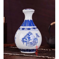 景德鎮(zhèn)青花瓷酒瓶酒壇生產批發(fā)廠家