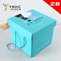 廠家定做婚紗包裝盒 婚慶用品天地蓋禮品盒、瓦楞紙彩盒印刷定制