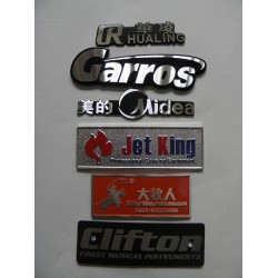 青島生產(chǎn)高光鋁標(biāo)牌，銅、鋁、鋅合金壓鑄標(biāo)牌