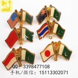生產(chǎn)各國(guó)旗徽章、中國(guó)國(guó)旗徽章、交叉國(guó)旗襟章
