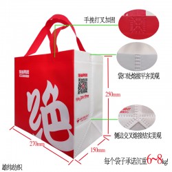 外賣環(huán)保袋、外賣包裝袋、外賣無紡布袋定做雄緯免費(fèi)設(shè)計(jì)寄樣！