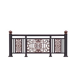 廠家熱銷裕能LG-A62鋁合金欄桿定制中式家用鋁藝圍欄