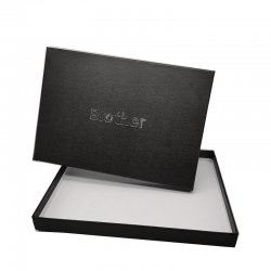 女士用品絲巾禮品盒 黑色天地蓋圍巾通用圍領(lǐng)包裝盒廠家定制