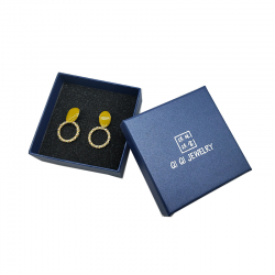 現(xiàn)貨首飾禮品盒 藍色天地蓋戒指通用項鏈?zhǔn)骤C包裝盒定制LOGO