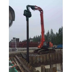 日立490打樁臂，打樁機打樁臂改裝定制廠家 打拔鋼板樁護(hù)筒裝