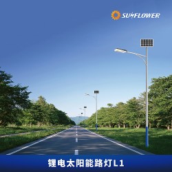 節能型鋰電智能8-10米50W太陽能LED路燈L1廠家直銷