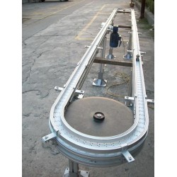 齒形鏈環(huán)形線 環(huán)形柔性鏈輸送機  塑鋼網(wǎng)帶輸送機