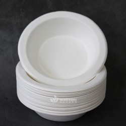 12oz一次性湯碗外賣(mài)打包盒紙碗拌面碗可降解餐具