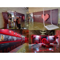 背景搭建,會議桁架,背景板,簽到板指引牌,注水旗,