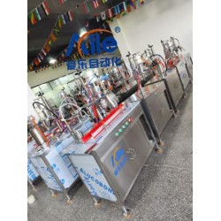 鋁罐噴霧灌裝生產(chǎn)線自動上瓶 可充氣灌裝機